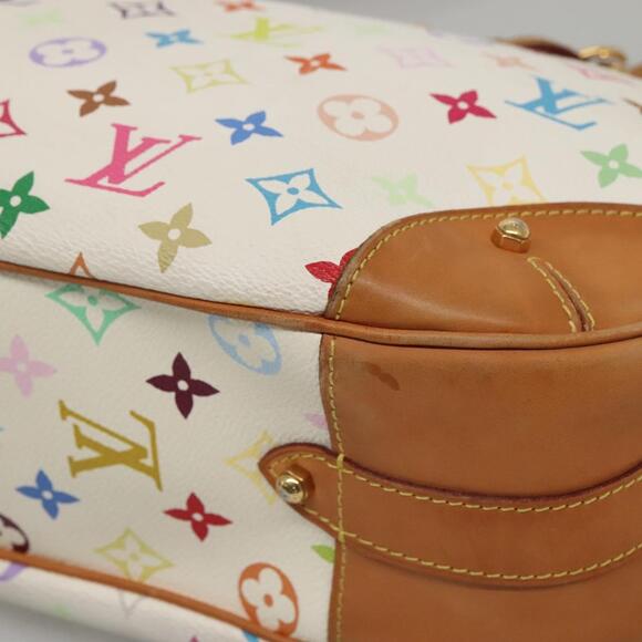 LOUIS VUITTON Monogram Multicolor Greta Hand Bag White M40195 - Picture 9 of 16